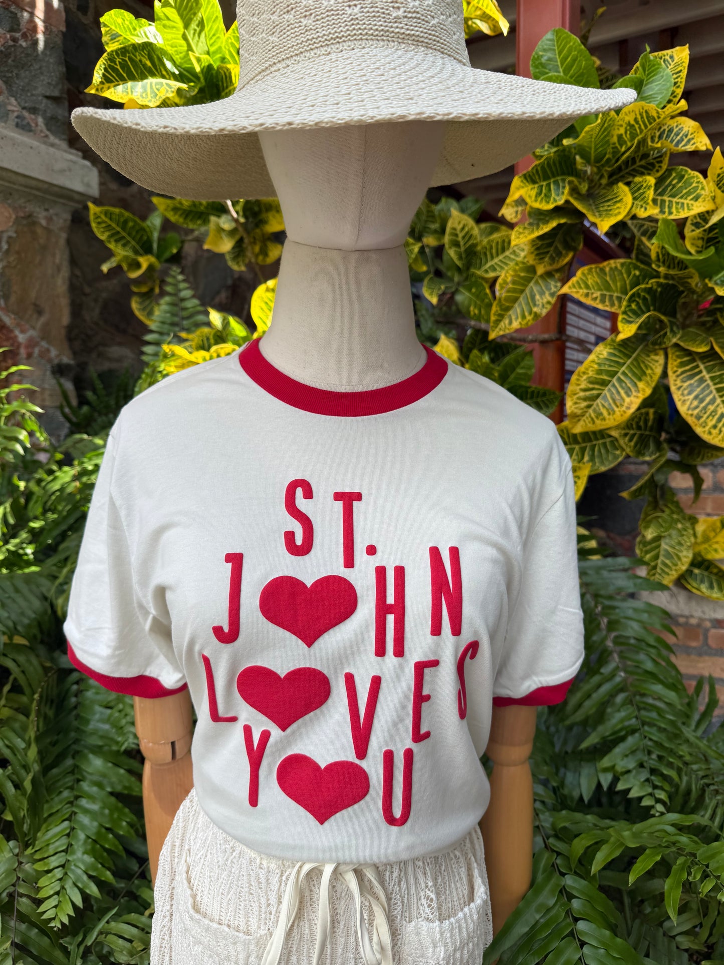 St. John Loves You Ringer Tee