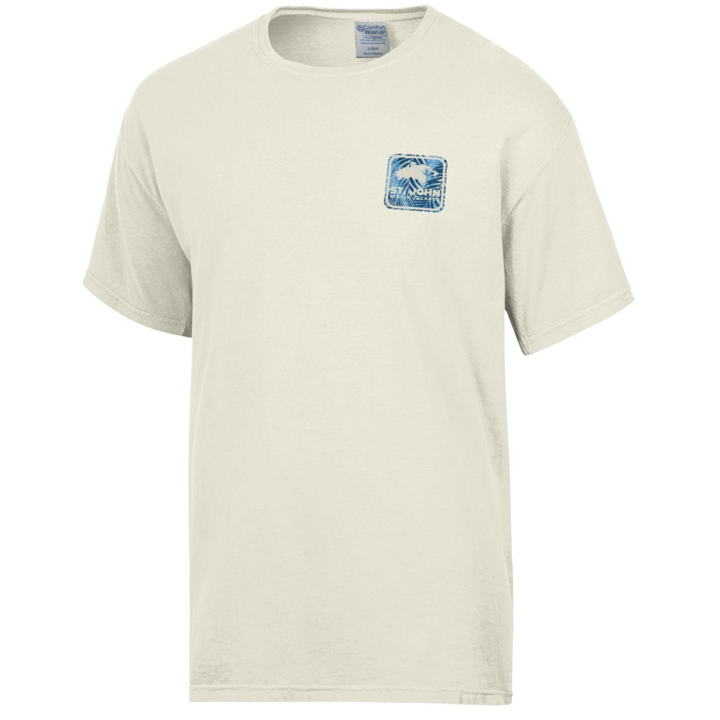 Comfort Wash Palm Fronds Map T-Shirt