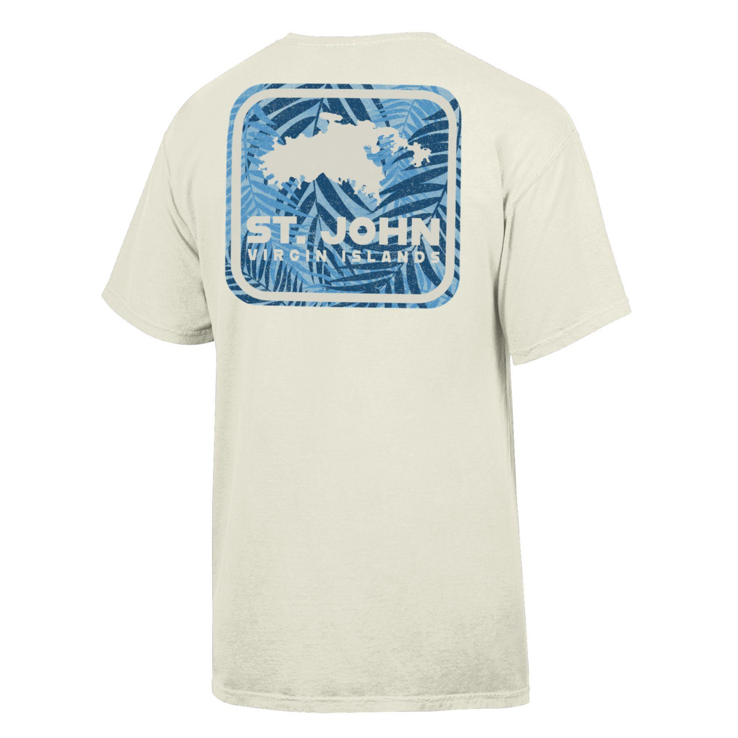 Comfort Wash Palm Fronds Map T-Shirt