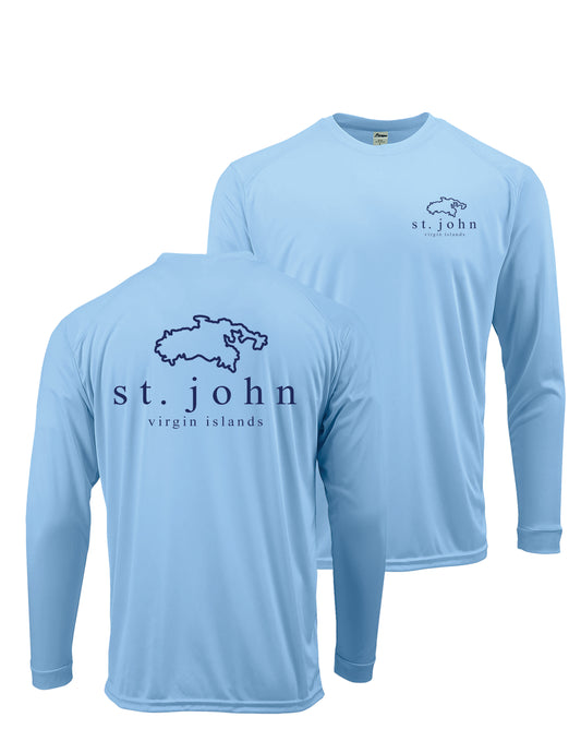 St. John Map Shirt UPF 50+
