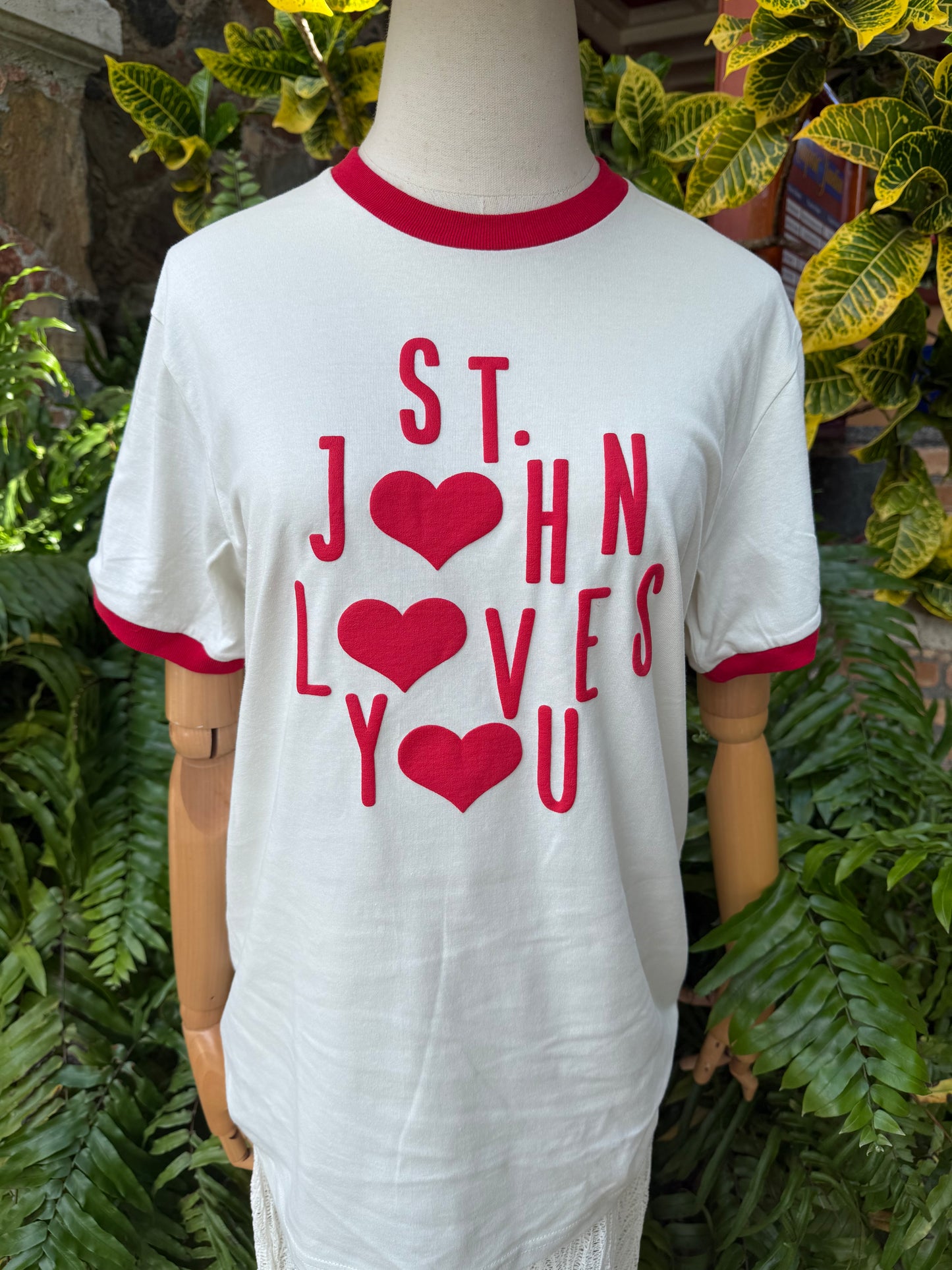 St. John Loves You Ringer Tee
