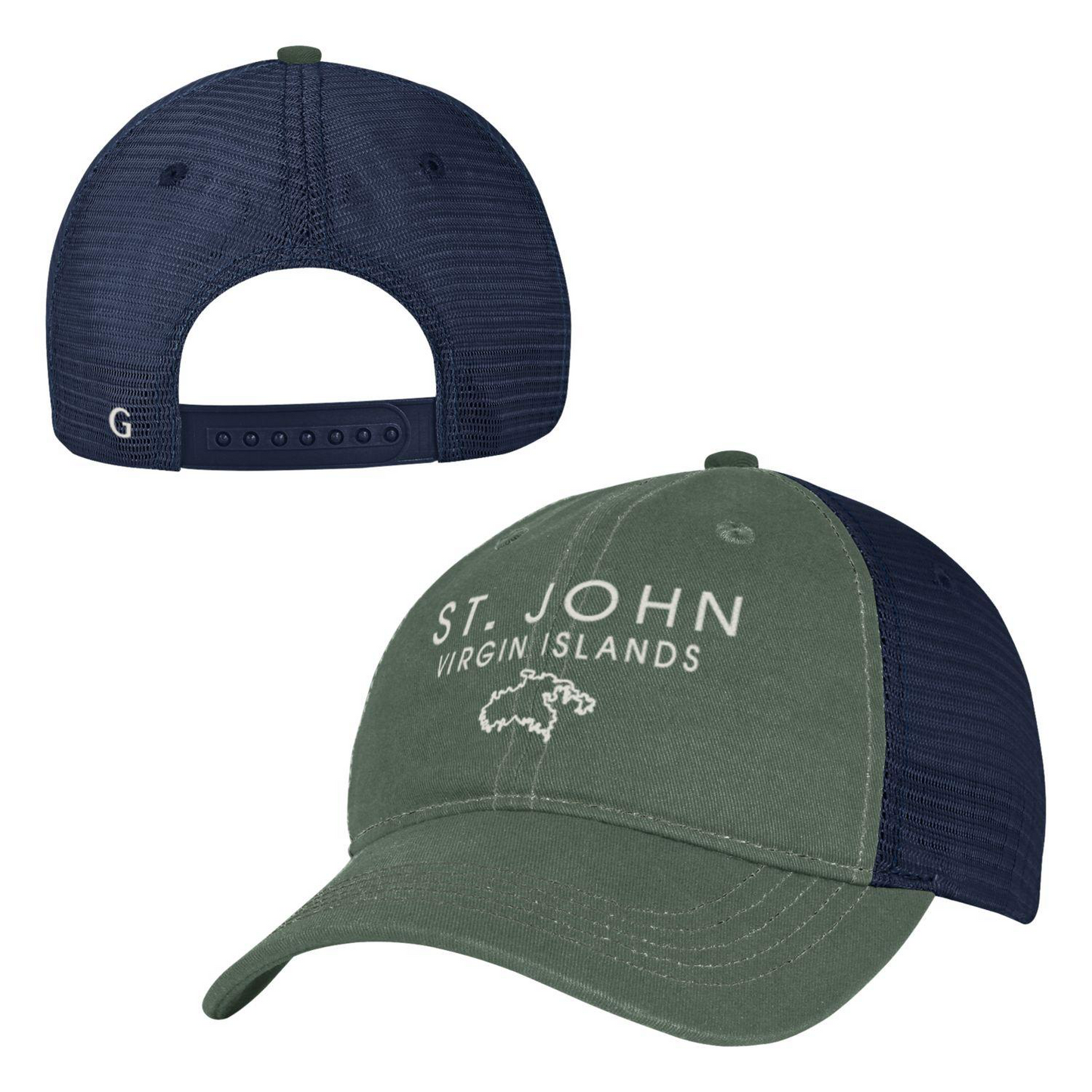 Map of Saint John Trucker Hat